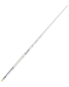Кисть Серия 1B32W из белой синтетики 6 овальная длинная ручка Roubloff