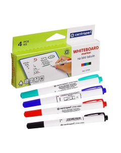Набор маркеров для доски 4 цвета Centropen 2709 3 8 мм Nobrand