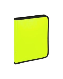 Папка конверт Neon на молнии с 3 х сторон A5 желтый Attache