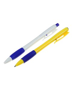 Ручка шариковая автоматическая 0 7 мм стерженя синий корпус с резиновым держателем МИ Nobrand