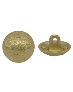 Пуговица Герб 64237 15 мм металл цвет матовое золото 24 шт Протос