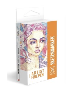 Набор капиллярных ручек Artist fine pen Set A 36 цветов Sketchmarker