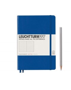 Блокнот Leuchtturm A5 в точку 125 листов темно синий твердая обложка Leuchtturm1917