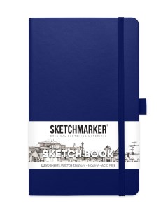 Скетчбук 2314803SM 140г м2 13х21см цв королевский синий Sketchmarker
