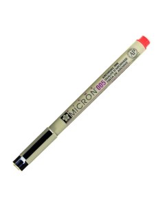 Ручка капиллярная Pigma Micron 0 2 мм цвет чернил красный Sakura