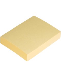 Стикеры Economy 38x51 мм пастельный желтый 1 блок 100 листов 1407997 Attache