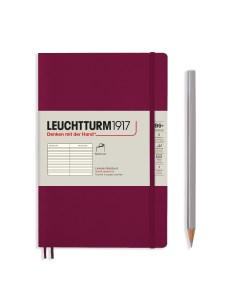 Блокнот Leuchtturm Paperback В6 в линейку 61 лист винный мягкая обложка Leuchtturm1917