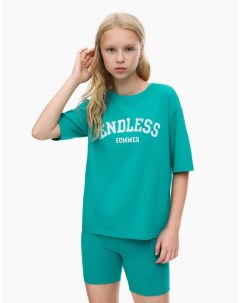 Зелёный домашний комплект одежды для девочки Gloria jeans