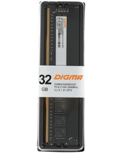 Оперативная память DDR4 32Gb 2666MHz DIMM DGMAD42666032D Digma