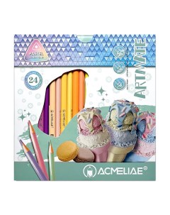 Набор цветных карандашей Pastel Artmate 24 цв в картонном футляре Acmeliae