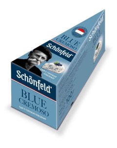 Сыр мягкий Blue Cremoso с голубой плесенью 50 БЗМЖ 100 г Schonfeld