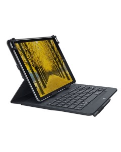 Клавиатура футляр Universal Keyboard Folio для планшета 9 10 черный 920 008342 Logitech