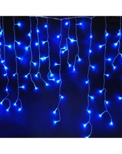 Гирлянда N4YB05ELC светодиодная бахрома ламп 135шт 5м x 0 5м режимов 8 от сети синий N4YB05ELC Ecola