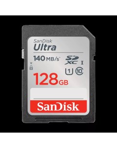Карта памяти 128Gb SDXC Ultra Class 10 UHS I SDSDUNB 128G GN6IN Sandisk