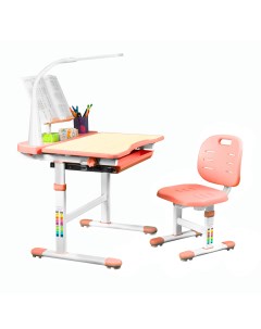 Комплект парта и стул Ara со светильником MaplePink Anatomica