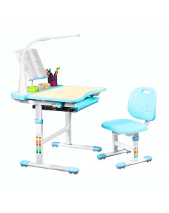 Комплект парта и стул Ara со светильником MapleBlue Anatomica