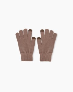Сенсорные перчатки для девочки GAS012030 коричневый 6 8л 0 Gloria jeans