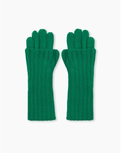 Удлинённые перчатки для девочки GAS012231 зеленый 6 8л 0 Gloria jeans