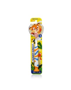 Детская зубная щетка Sunny Jungle мягкая Оранжевый Синий 3 D.i.e.s