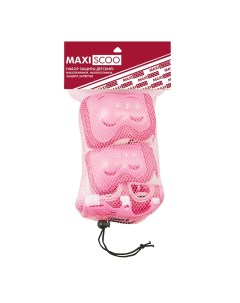 Набор детской защиты Наколенники Налокотники Защита Запястья M Розовый Maxiscoo