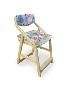 Детский растущий стул Робин WOOD с комплектом подушек Лак Мечта 38 попугаев