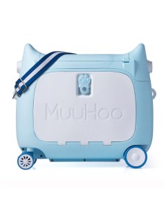 Чемодан универсальный для путешествий MH Blue голубой Muuhoo