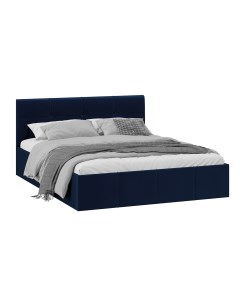 Кровать Лора 1600 с ПМ Велюр Confetti Blue Triya