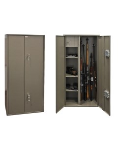Оружейный сейф шкаф Д 10 на 5 ружей Высота ружья 1285мм 62х30х130мм Ключевой Контур