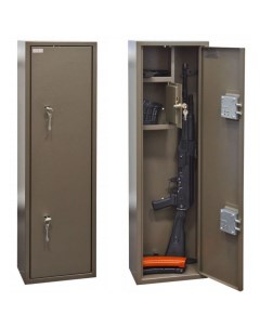 Оружейный сейф шкаф Д 5 на 2 ружья Высота ружья 980мм 30х20х100мм Ключевой Контур
