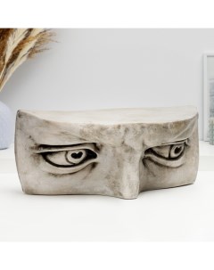 Полка Лицо Давида серый камень 37х17х15см Хорошие сувениры
