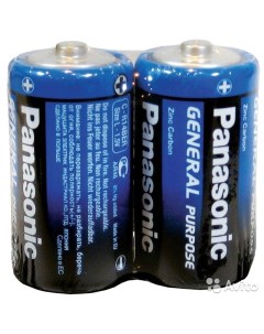 Батарейки солевые тип C R14 2 шт спайка 33817 Panasonic