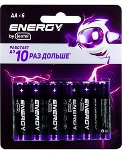 Батарейки Alkaline battery AA LR6 6B 6 шт Lentel