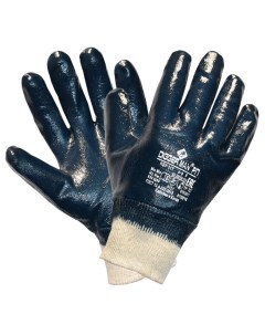 Перчатки хлопковые РП нитриловое покрытие облив размер 9 L синие ПЕР317 Diggerman