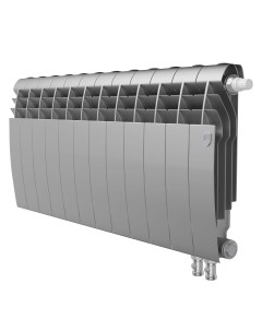 Биметаллический радиатор Biliner 350 12 секции серый Royal thermo