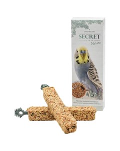 Палочки для попугаев Natura Витаминно минеральный коктейль 90 г 12 шт Secret for pets