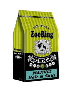 Сухой корм для кошек Beautiful Hair Skin для красивой шерсти и кожи 10 кг Zooring