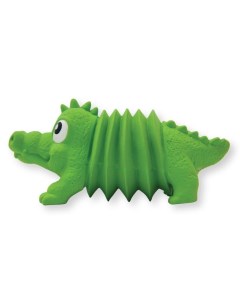 Игрушка пищалка для собак Крокодил с пищалкой зеленый 10 см Petstages
