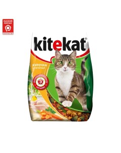 Сухой корм для кошек Курочка аппетитная 10шт по 800г Kitekat