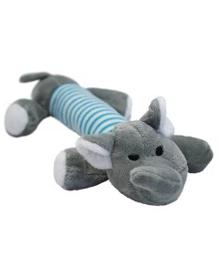 Игрушка для собак слон с пищалкой серая 25 см N1