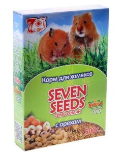 Сухой корм для хомяков с орехом 500 г Seven seeds