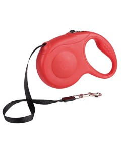 Рулетка для собак с механическим блокиратором длины красный 3 м Retractable dog leash
