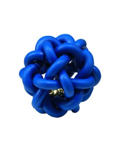 Игрушка для кошек резиновая Молекула с бубенчиком синий 4 см Пижон