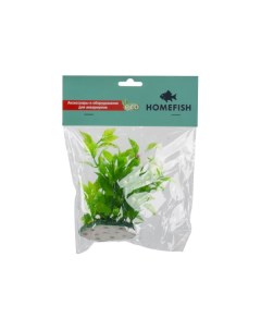 Искусственное растение для аквариума HOMEFISH Мезембриантемум пластиковое с грузом 11 см Home-fish
