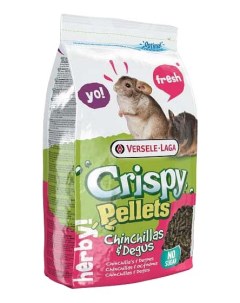 Сухой корм для шиншилл и дегу Crispy Pellets Chinchillas Degus 1 кг Versele-laga