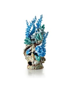 Декоративный элемент для аквариума Reef ornament blue Риф голубой смола 33 см Biorb