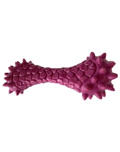 Игрушка для собак гантель рифленая с шипами каучуковая фиолетовая 15 см Золотая рыбка