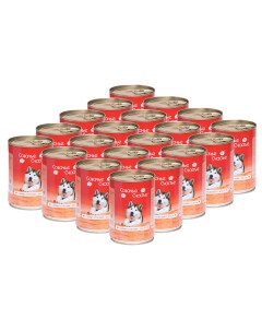 Консервы для собак Говяжьи потрошки с рисом 20 шт по 410 г Собачье счастье