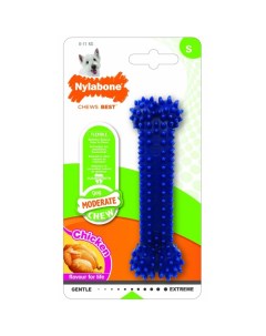 Игрушка для собак Косточка Dental умеренно жесткая с ароматом курицы S Nylabone