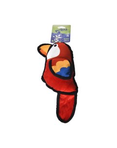 Игрушка для собак ПОПУГАЙ с пищалкой красный полиэстер 12 см Pet star