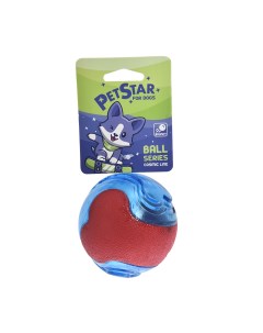 Игрушка для cобак Мяч цветной термопластичная резина 8 см Pet star